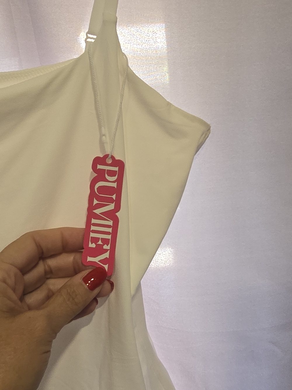 Cream Spaghetti-Strap Tank Top - Picture 4 of 4